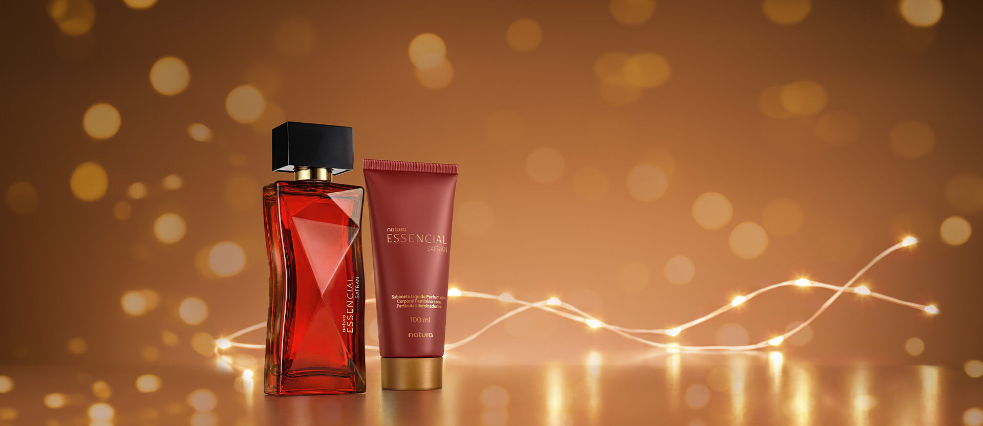 1793252087 856 Presente Natura Essencial Safran Feminino com 2 produtos