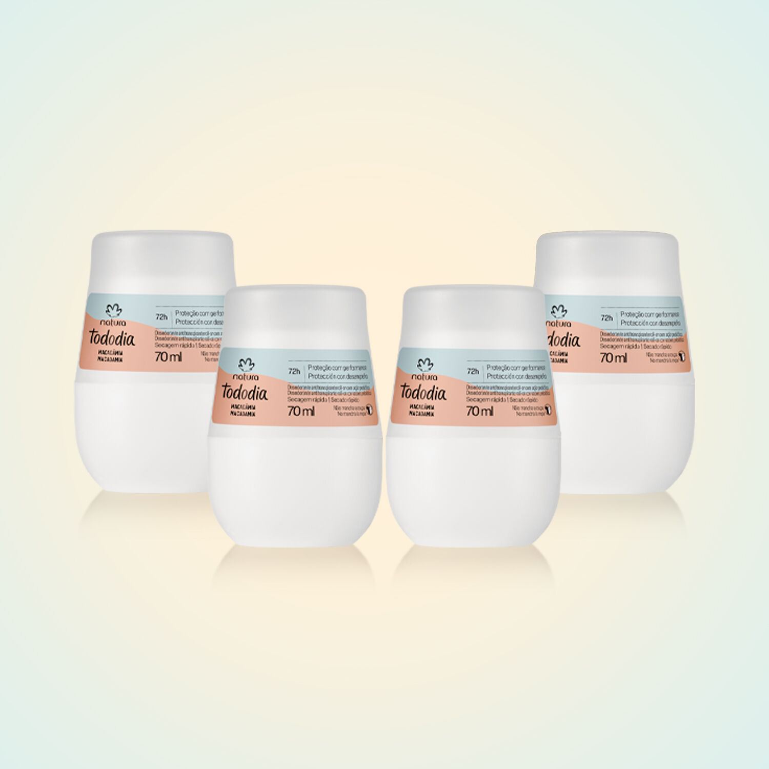 1793283379 455 Kit Desodorantes Antitranspirantes Roll On Tododia Macadamia 4 unidades 70 ml