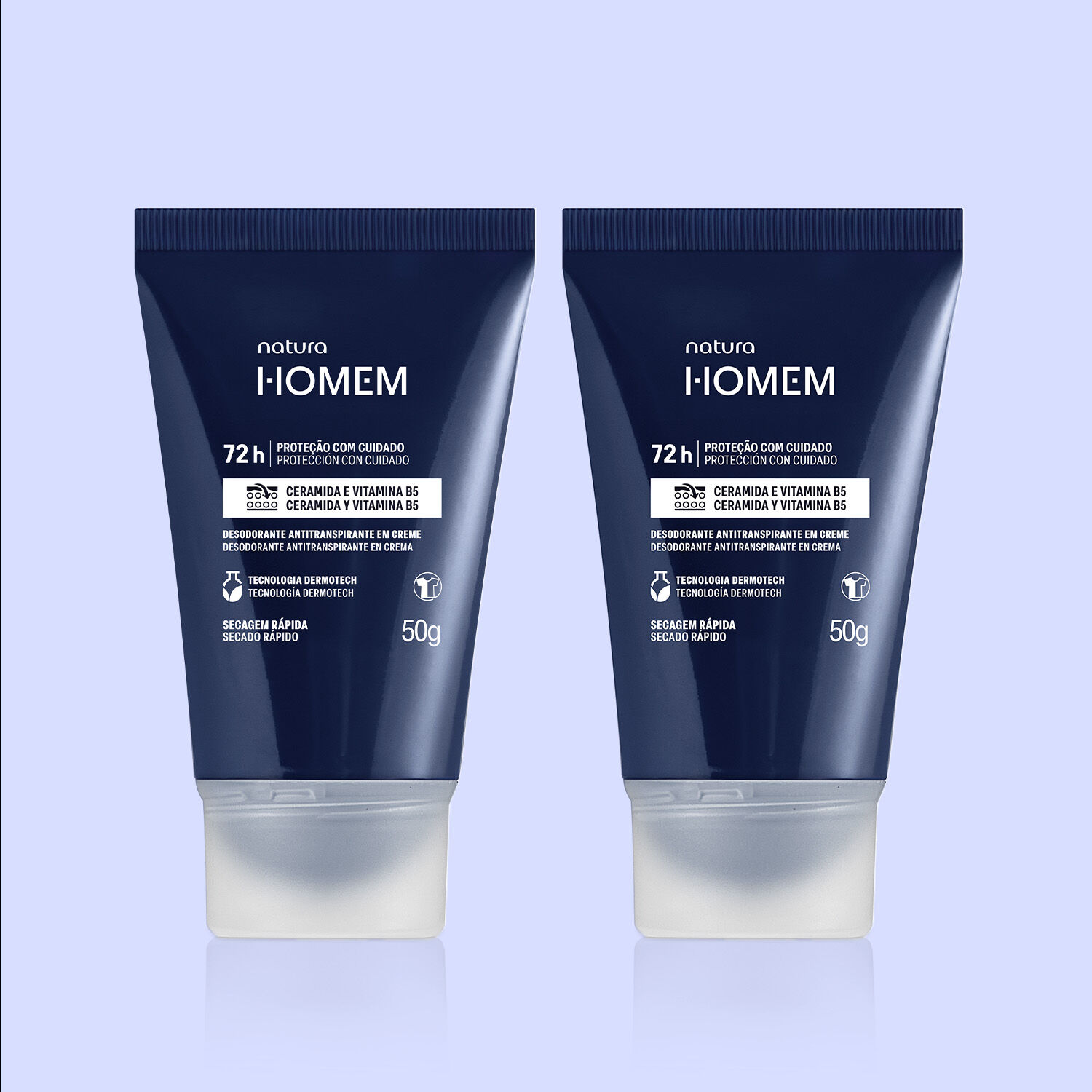 1793291939 223 Kit Desodorante Antitranspirante em Creme Natura Homem 50 g
