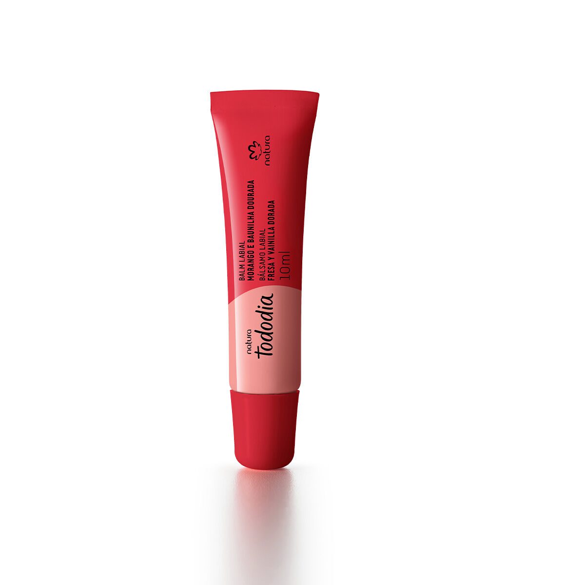 Balm Labial Tododia Morango e Baunilha Dourada