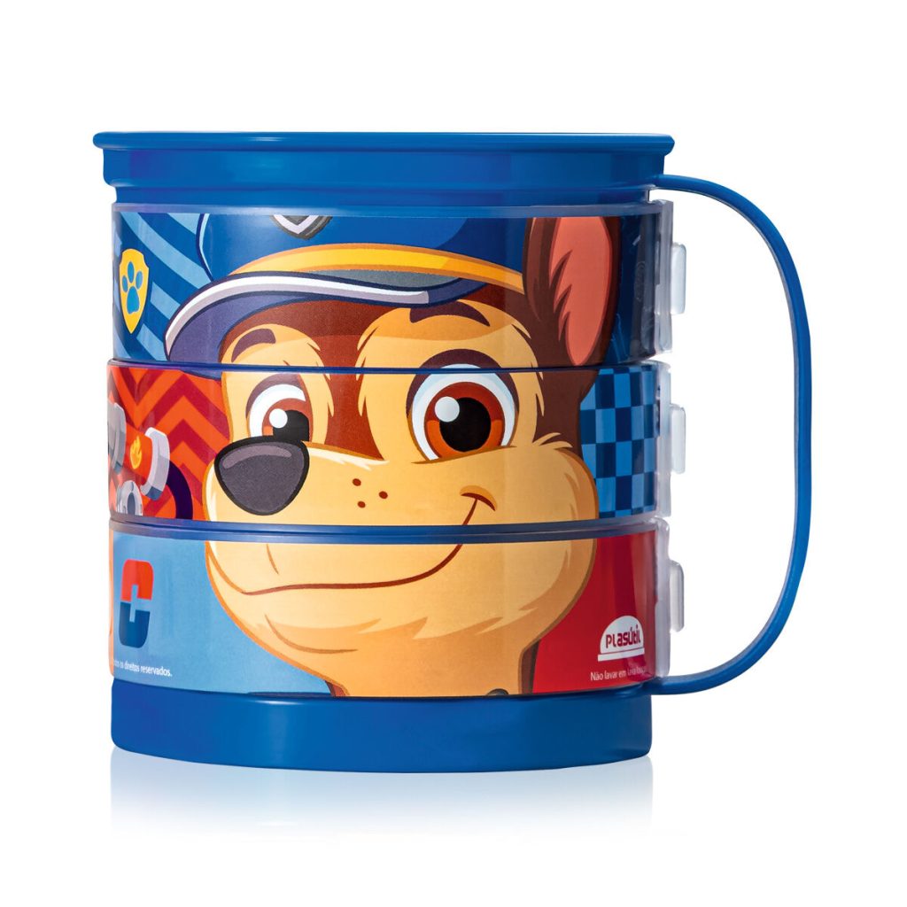 Caneca Divertida Patrulha Canina Chase e Marshall