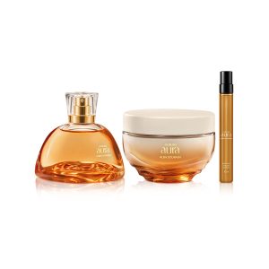 Kit Aura Alba Dourada Eau de Parfum + Eau de Parfum Travel Size + Creme Corporal (3 produtos) [NATBRA-286975]