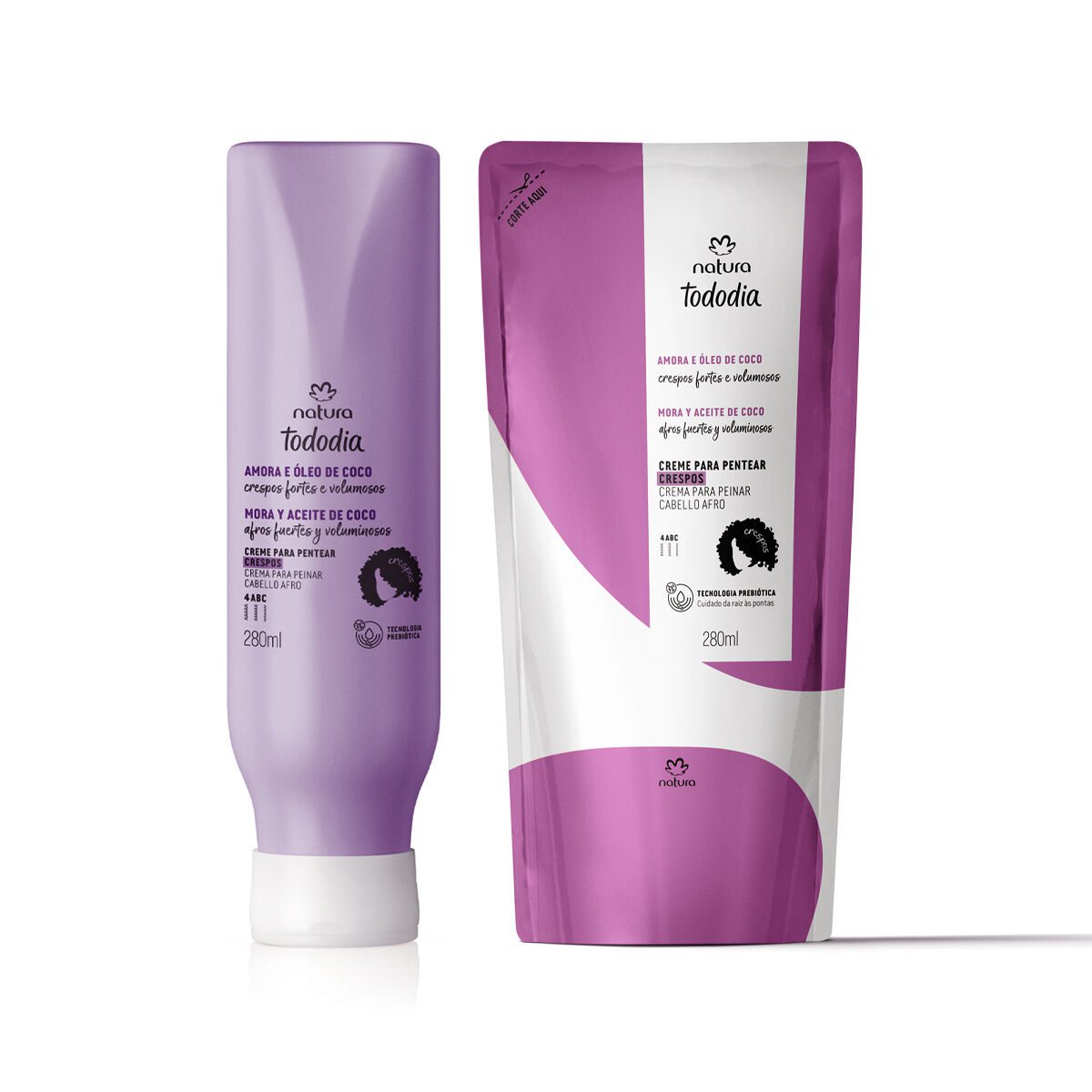 Kit Creme para Pentear Crespos Tododia Amora e Oleo de
