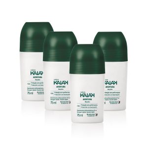 Kit Desodorante Roll-on Kaiak Aventura Masculino (4 unidades) 75 ml [NATBRA-294506]