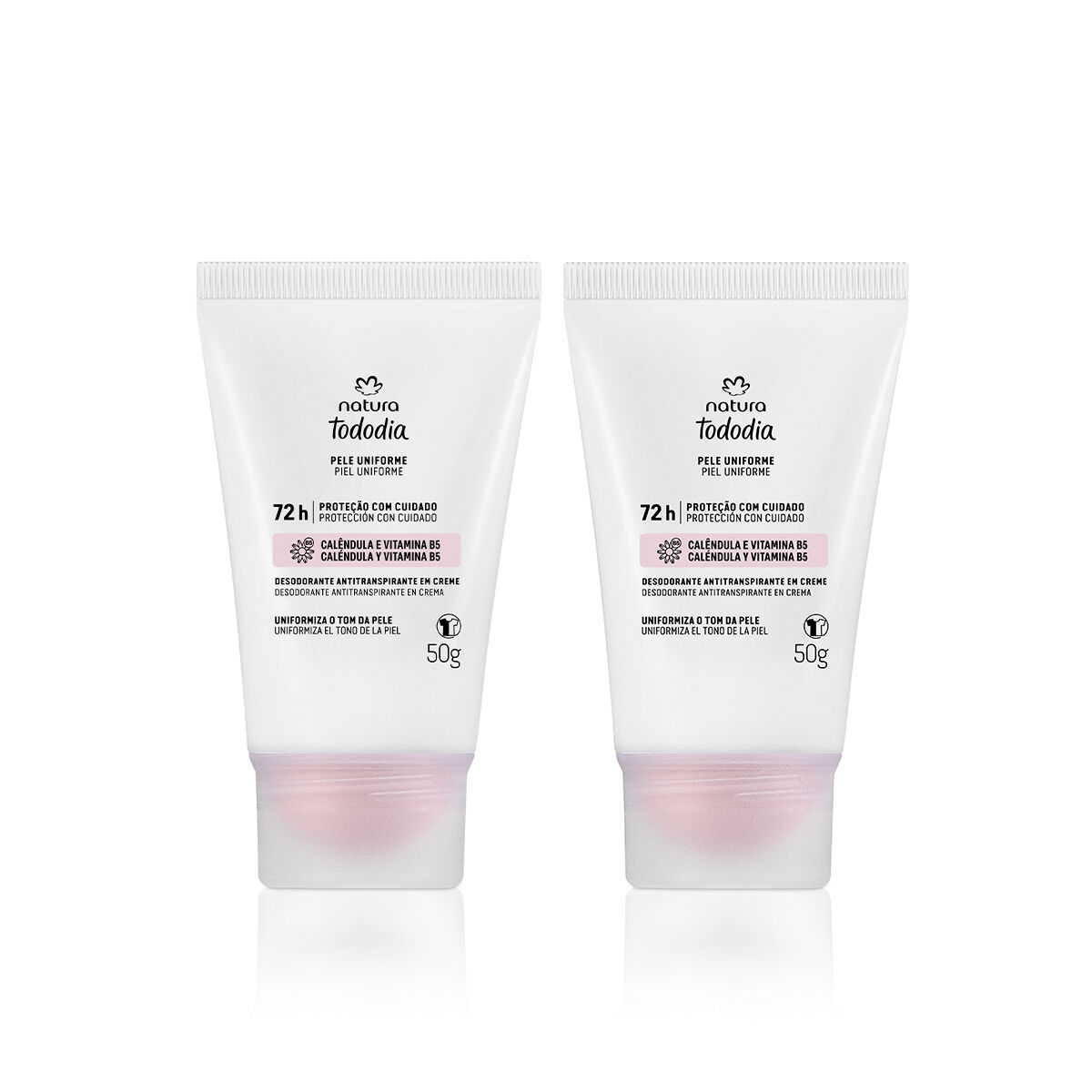 Kit Desodorante em Creme Tododia Pele Uniforme (2 produtos) 2 Kit Desodorante em Creme Tododia Pele Uniforme 2 produtos