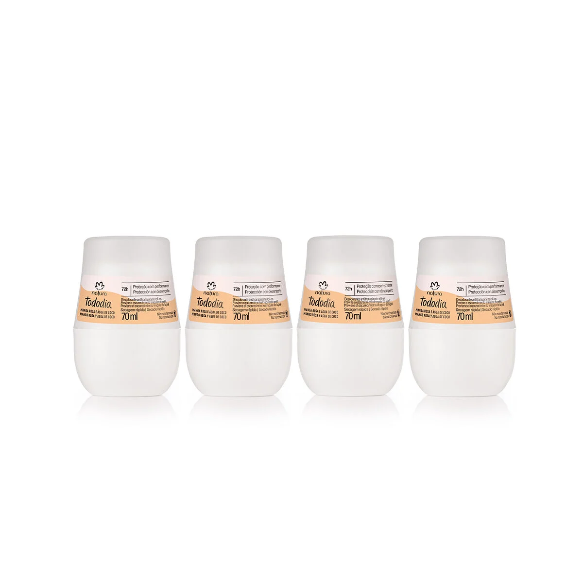 Kit Desodorantes Roll on Tododia Manga Rosa e Agua de Coco