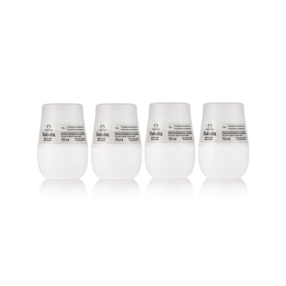 Kit Desodorantes Tododia Sem Perfume 4 produtos