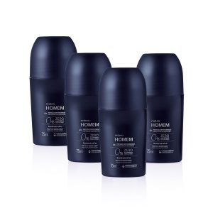 Kit Natura Homem Desodorante Roll-on Zero Alumínio (4 unidades) [NATBRA-294486]