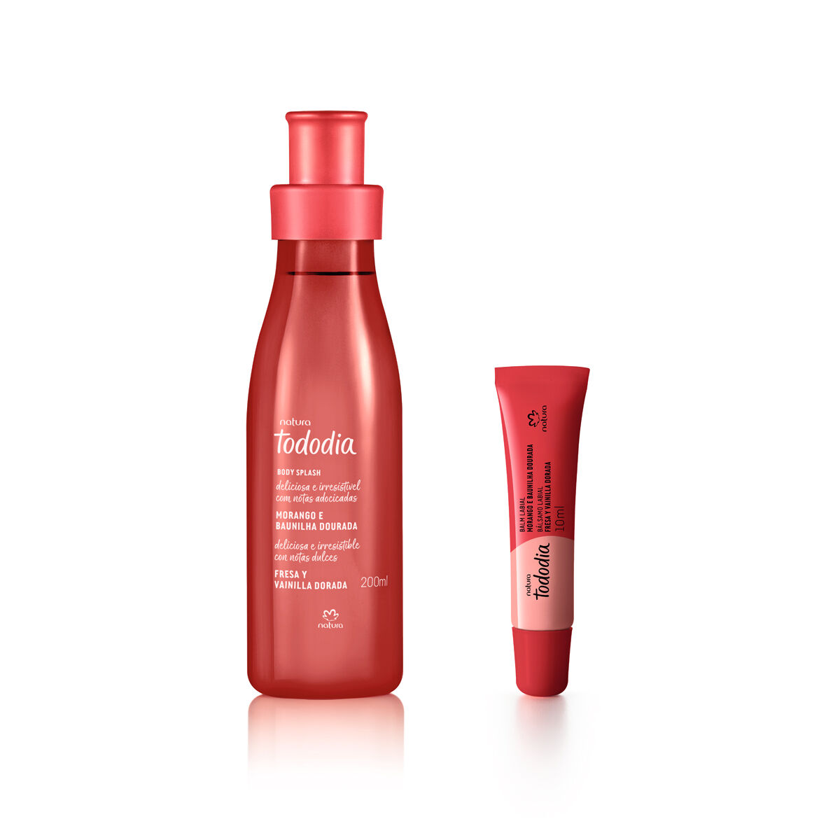 Kit Tododia Morango e Baunilha Dourada 2 produtos