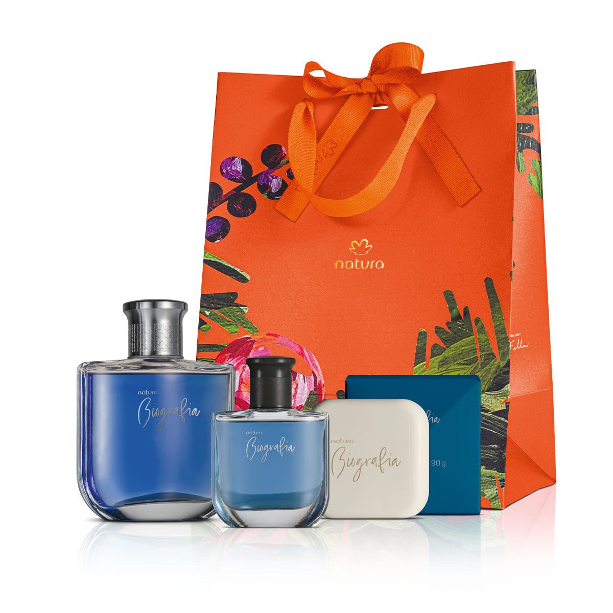 Presente Natura Biografia Masculino com 4 produtos