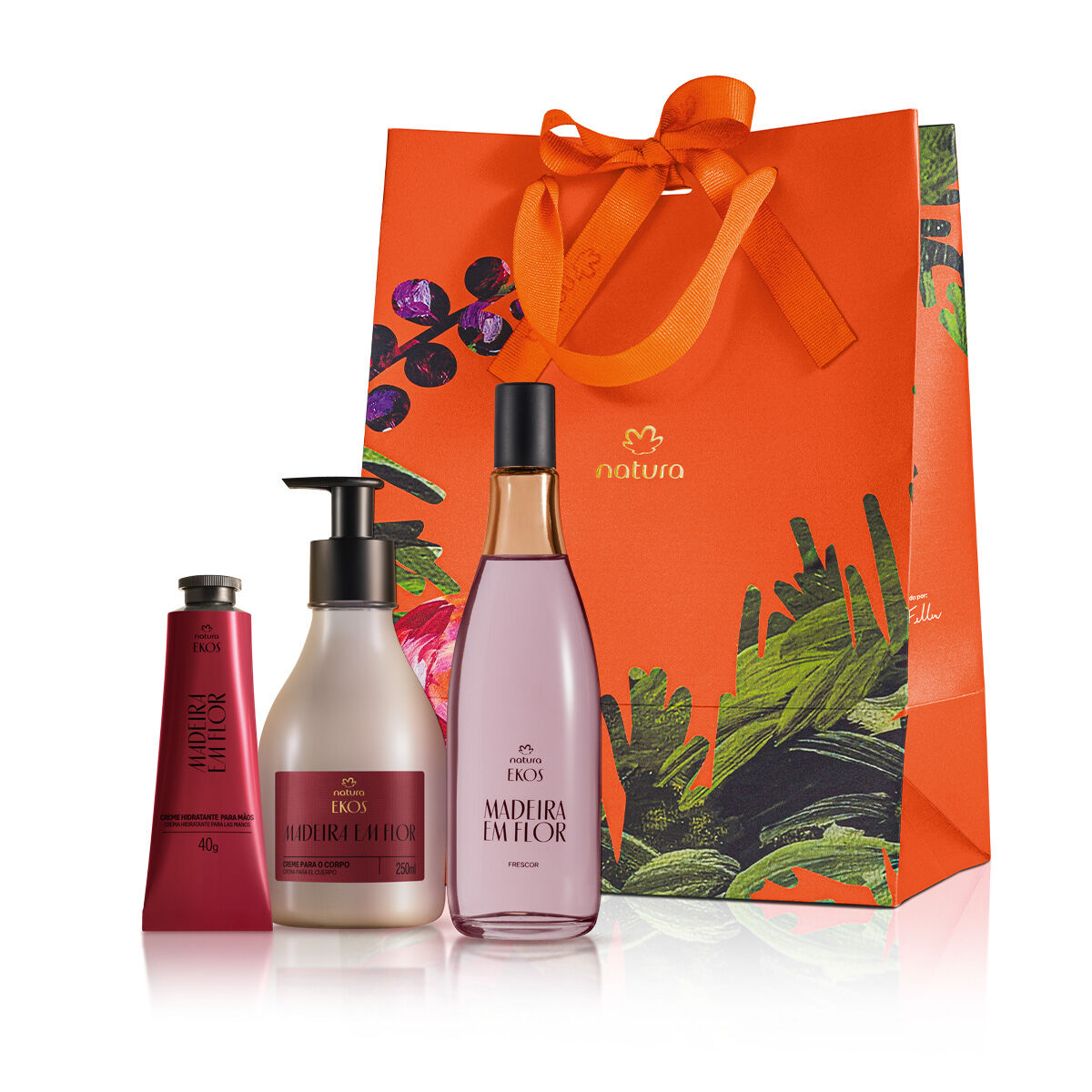 Presente Natura Ekos Madeira em Flor 3 produtos