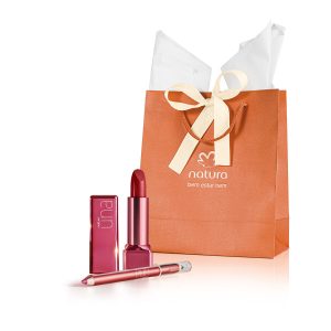 Presente Natal Batom CC Vermelho e Lápis de Boca Una [NATBRA-264614]