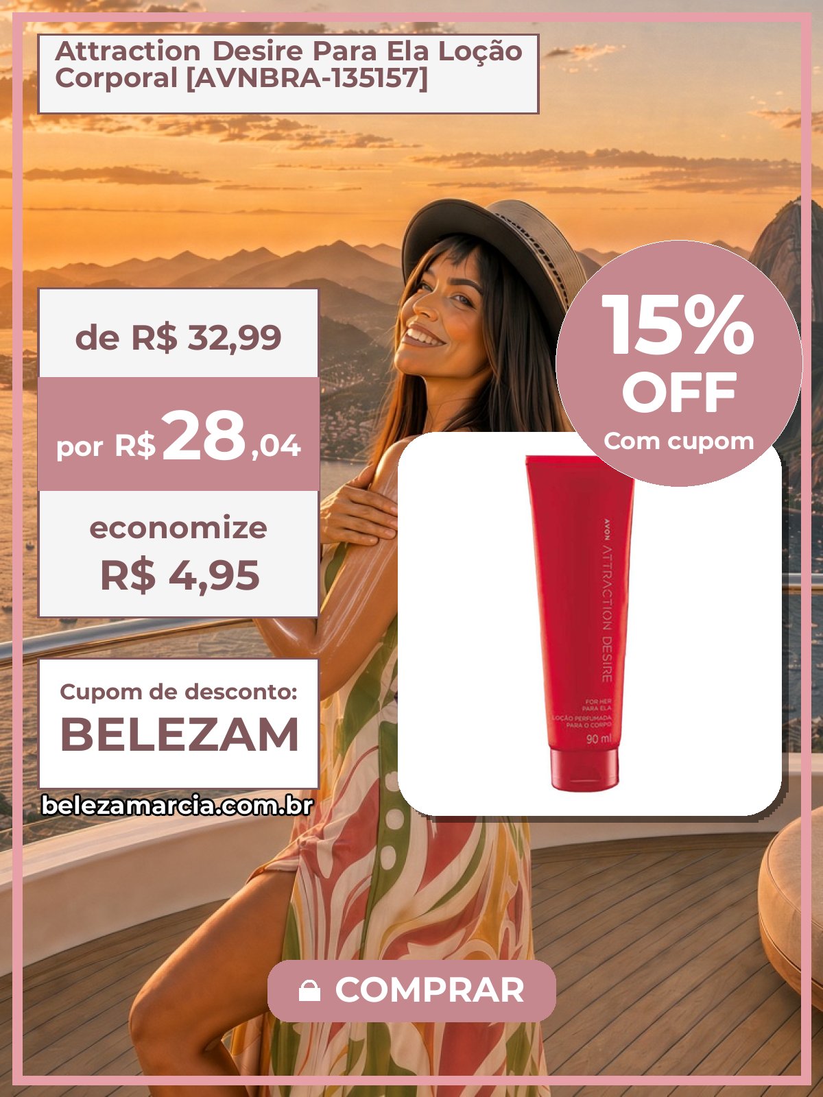 Attraction Desire Para Ela Loção Corporal [AVNBRA-135157]