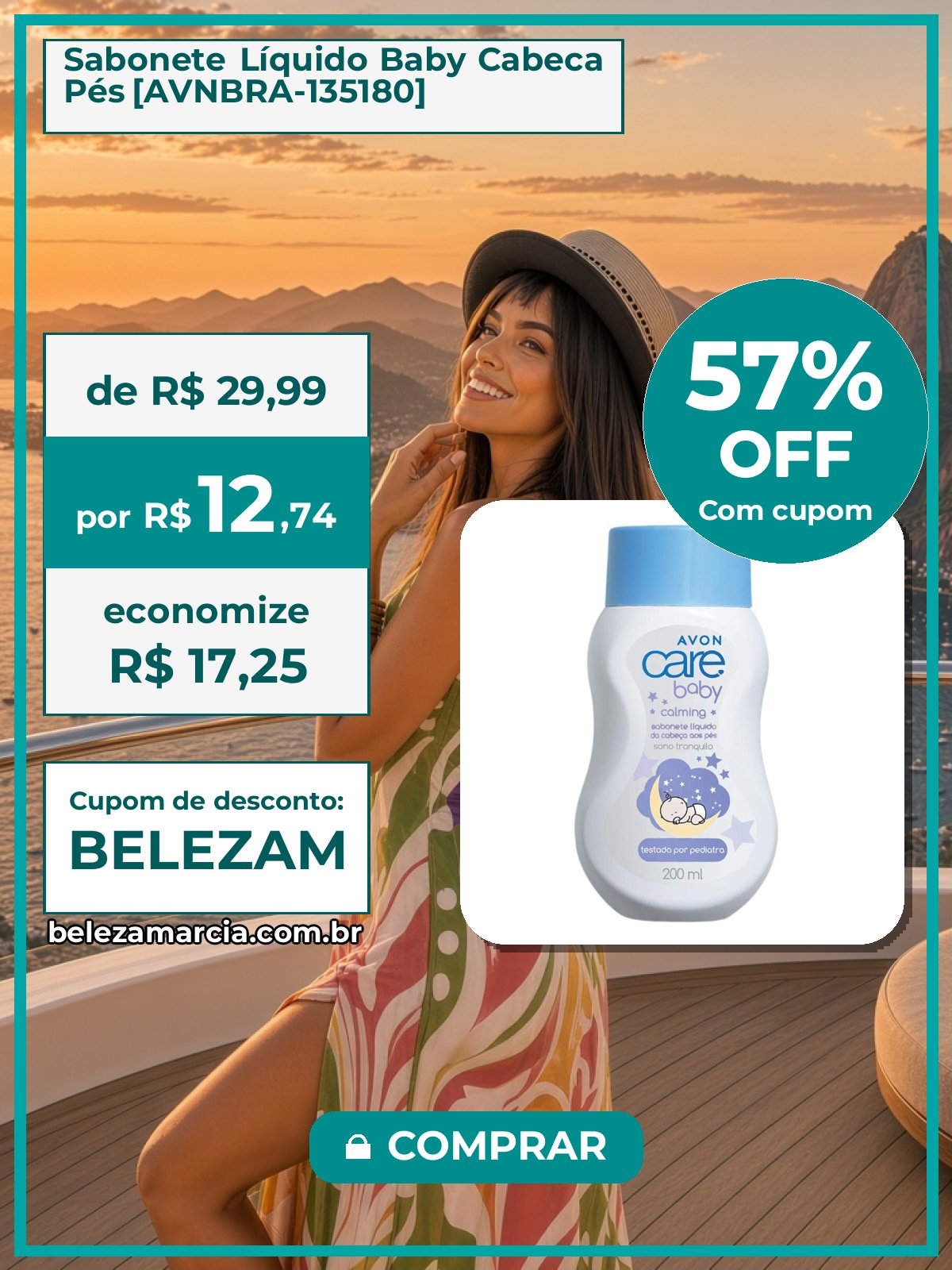 Sabonete Líquido Baby Cabeca Pés [AVNBRA-135180]