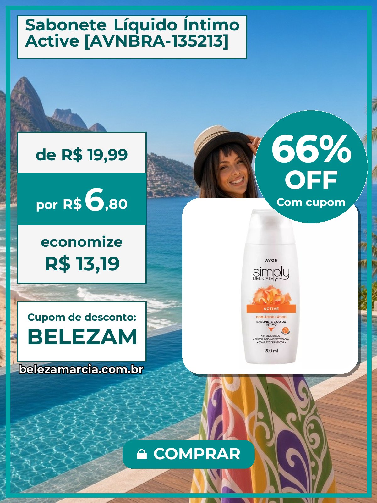 Sabonete Líquido Íntimo Active [AVNBRA-135213]
