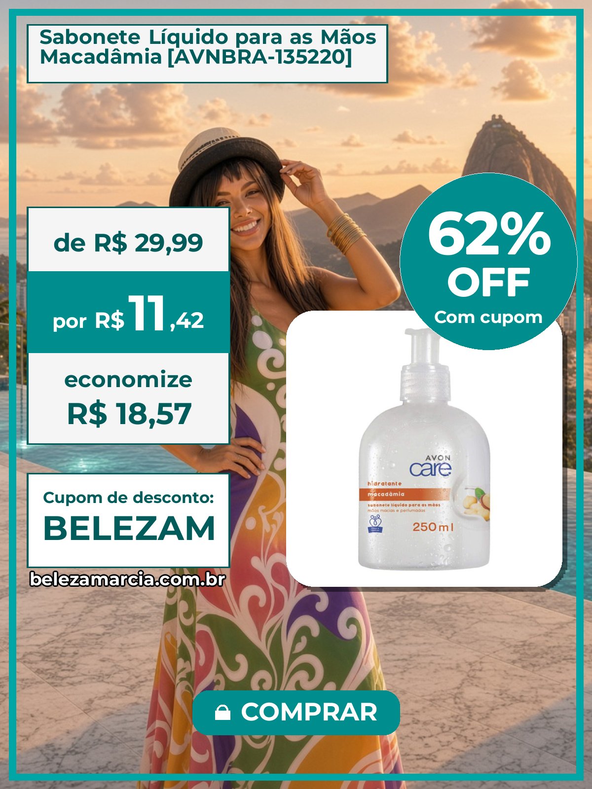 Sabonete Líquido para as Mãos Macadâmia [AVNBRA-135220]