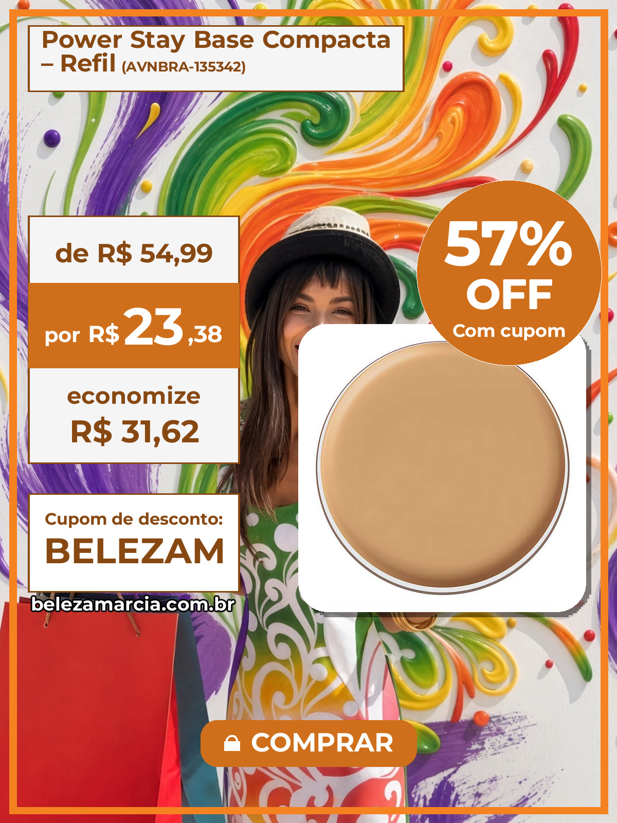 Power Stay Base Compacta – Refil