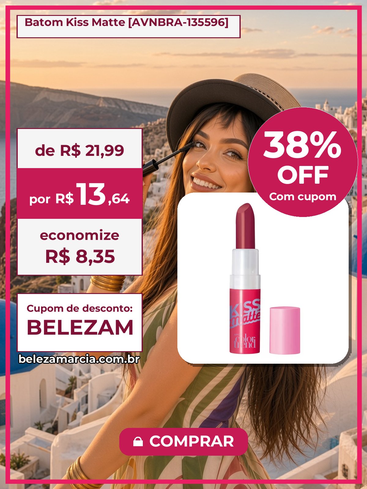 Batom Kiss Matte [AVNBRA-135596]