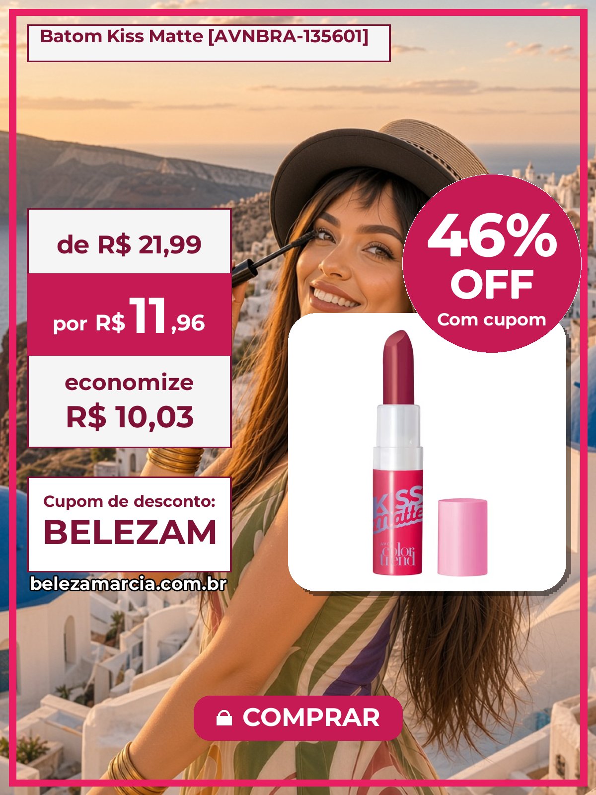 Batom Kiss Matte [AVNBRA-135601]