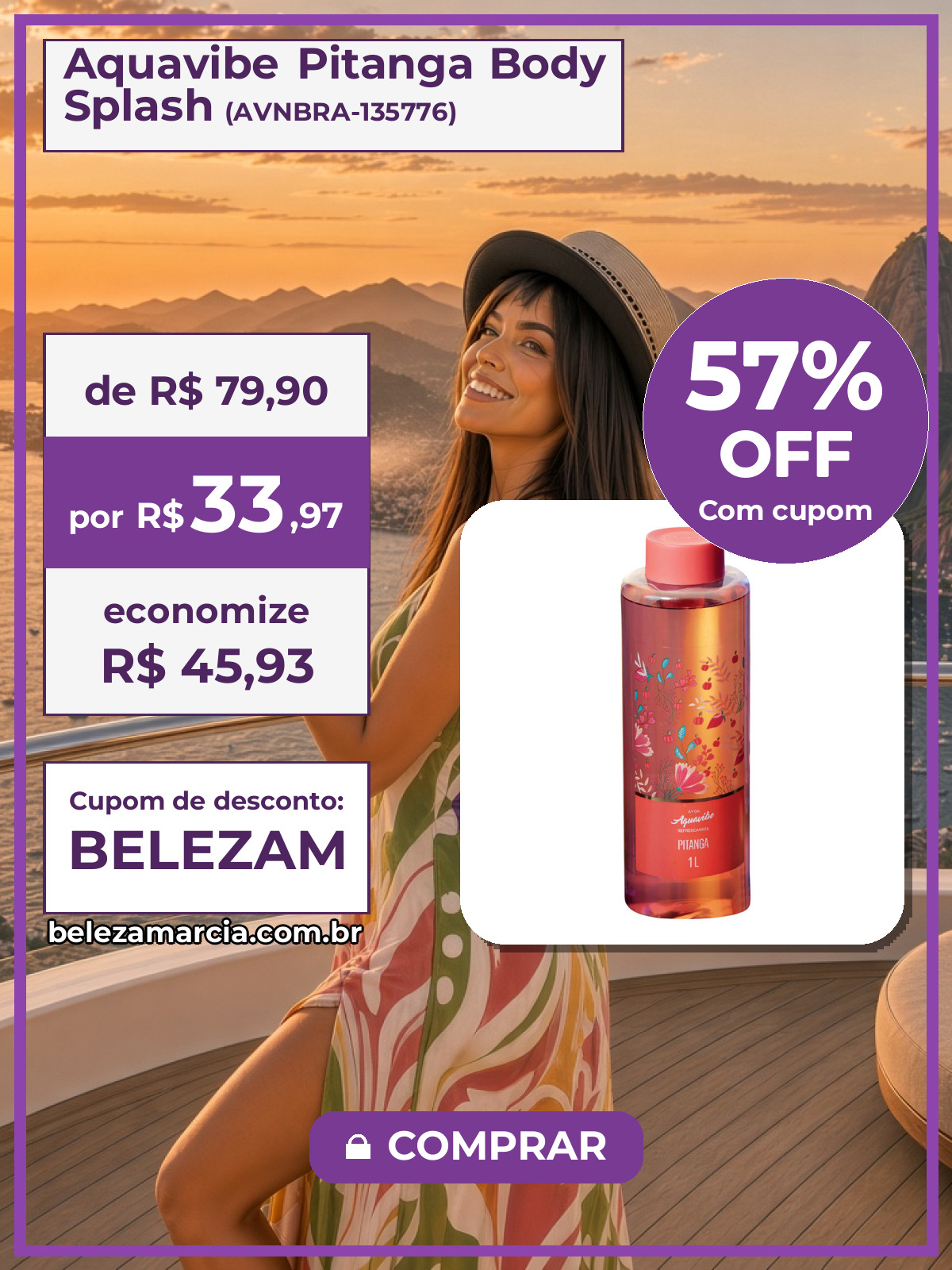 Aquavibe Pitanga Body Splash