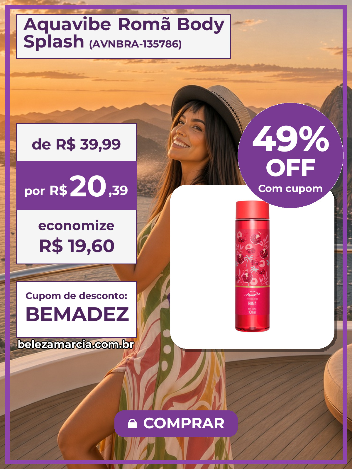 Aquavibe Romã Body Splash
