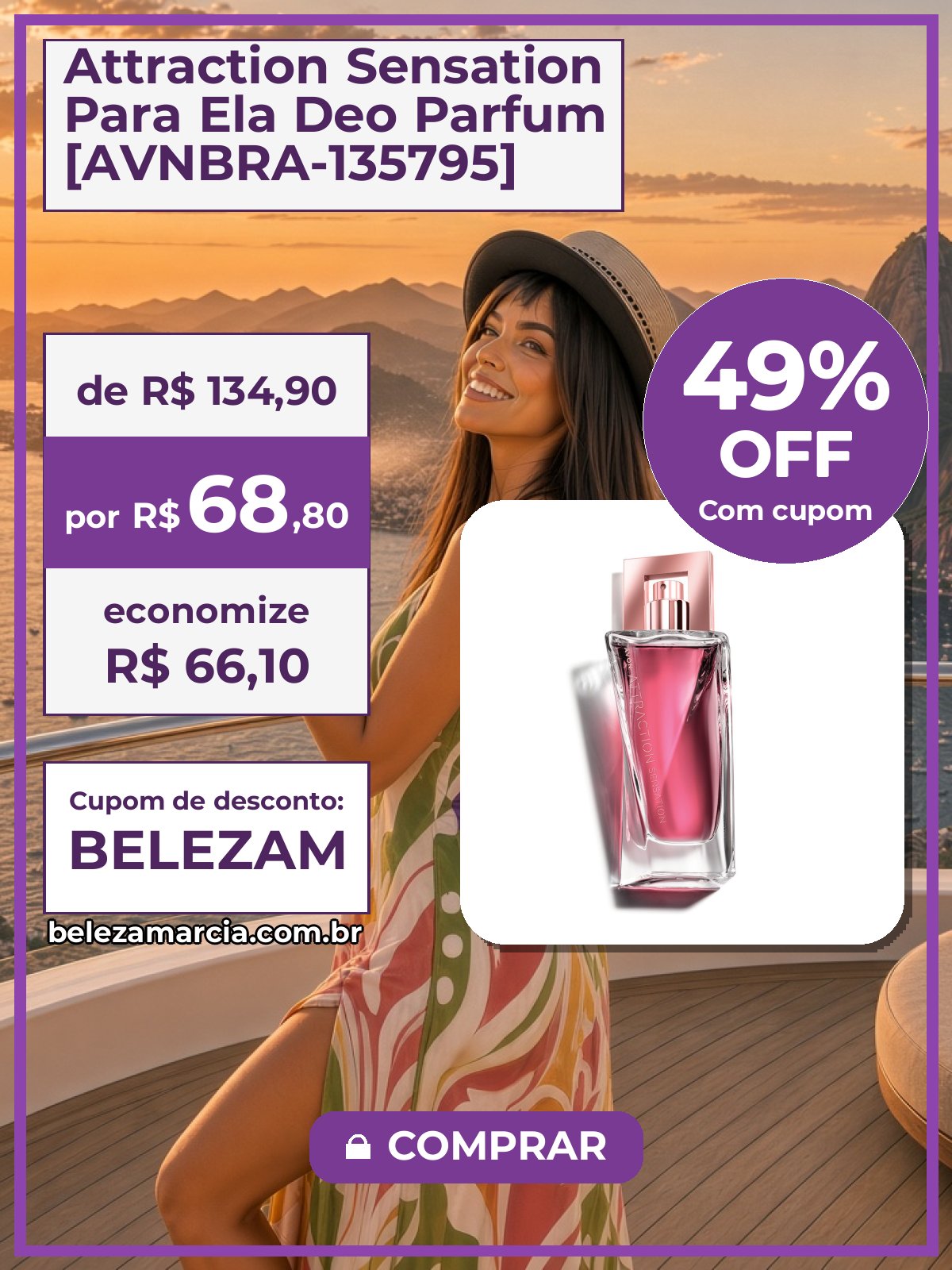 Attraction Sensation Para Ela Deo Parfum [AVNBRA-135795]