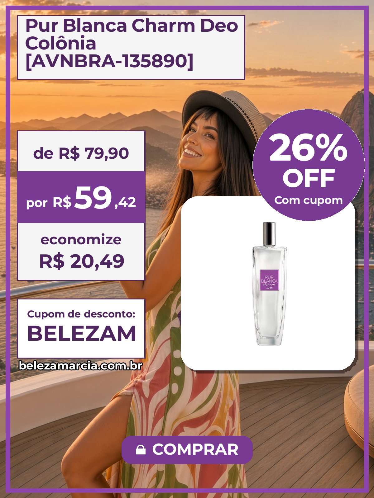 Pur Blanca Charm Deo Colônia [AVNBRA-135890]