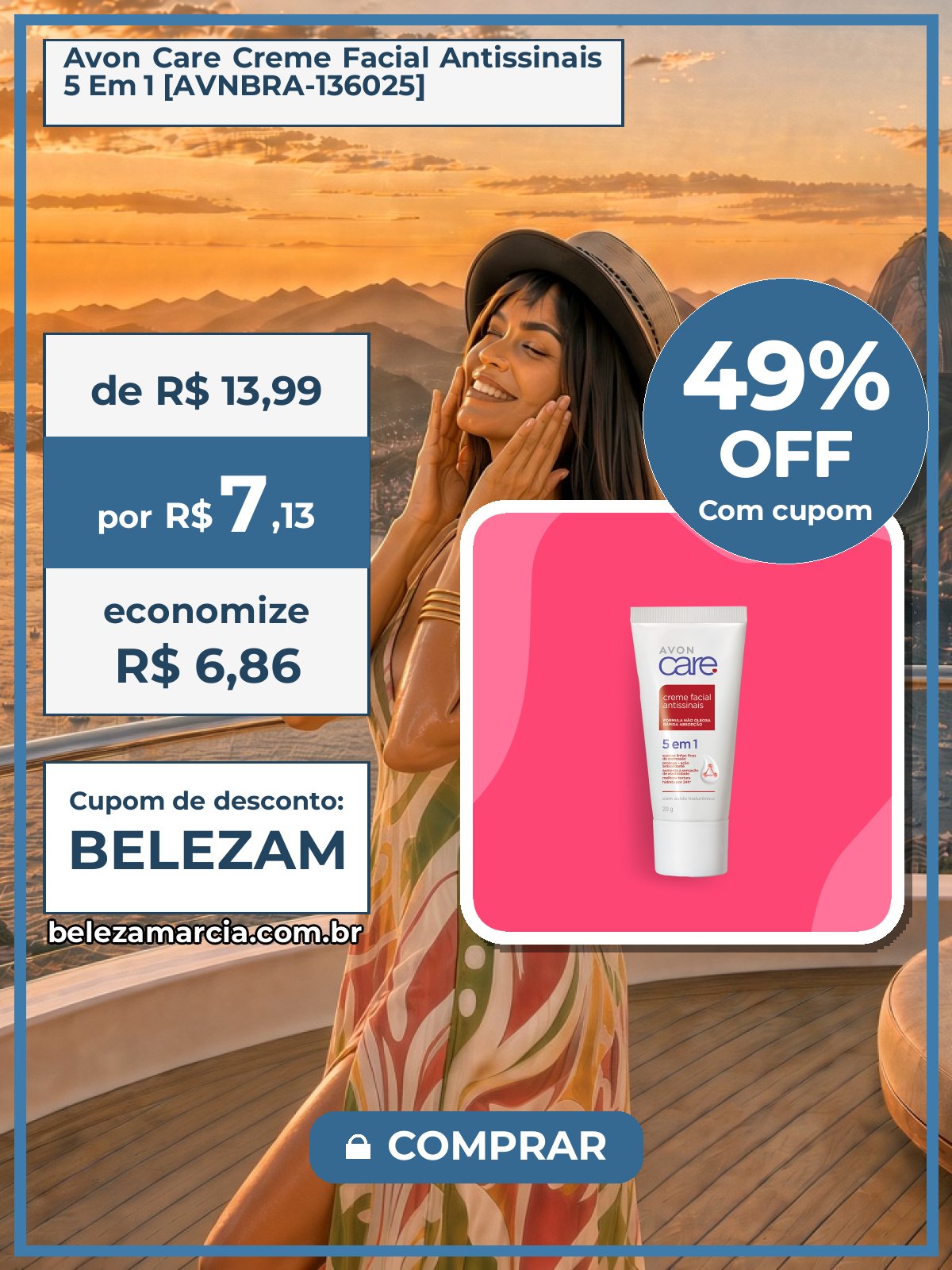 Avon Care Creme Facial Antissinais 5 Em 1 [AVNBRA-136025]