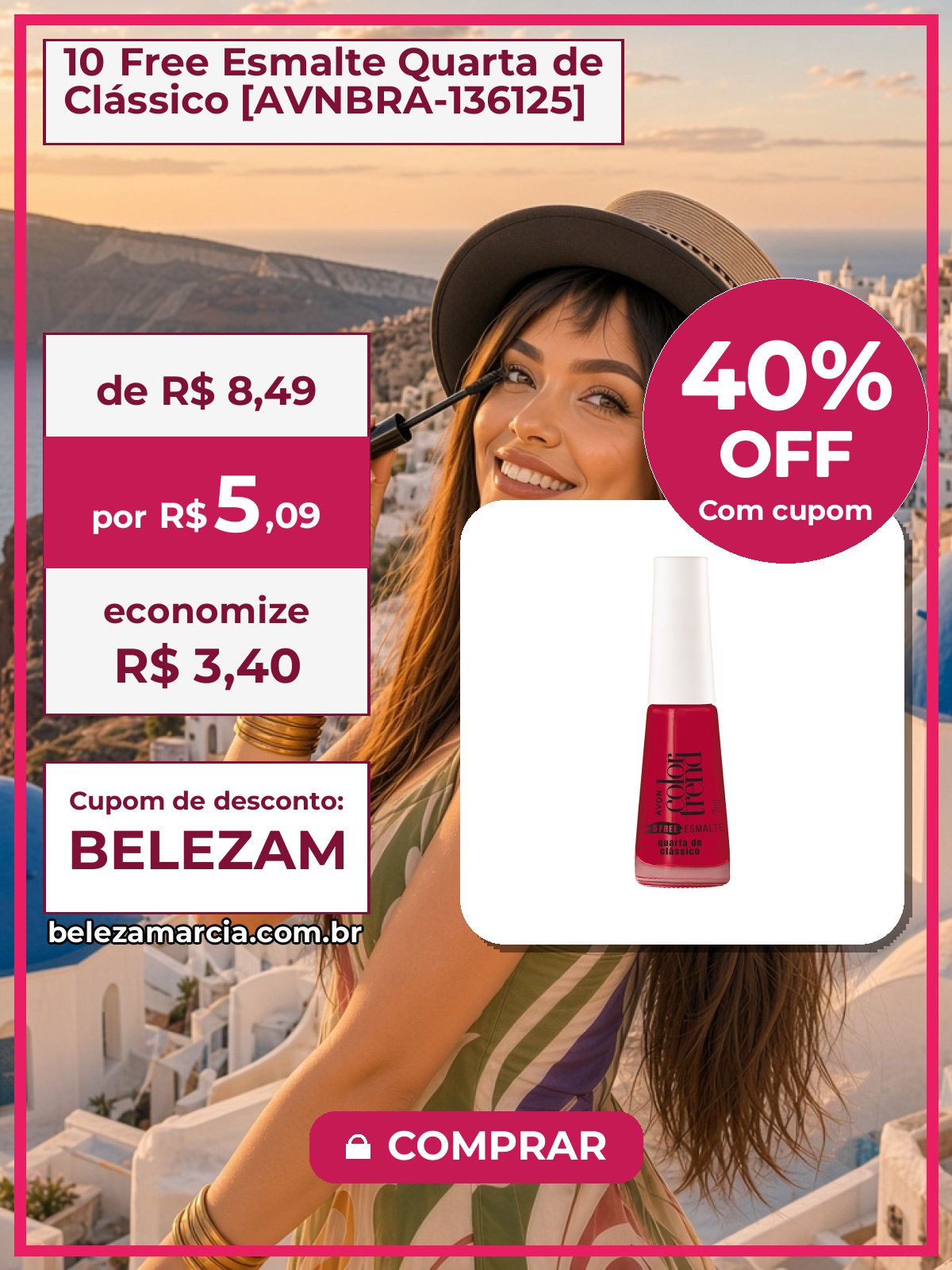 10 Free Esmalte Quarta de Clássico [AVNBRA-136125]
