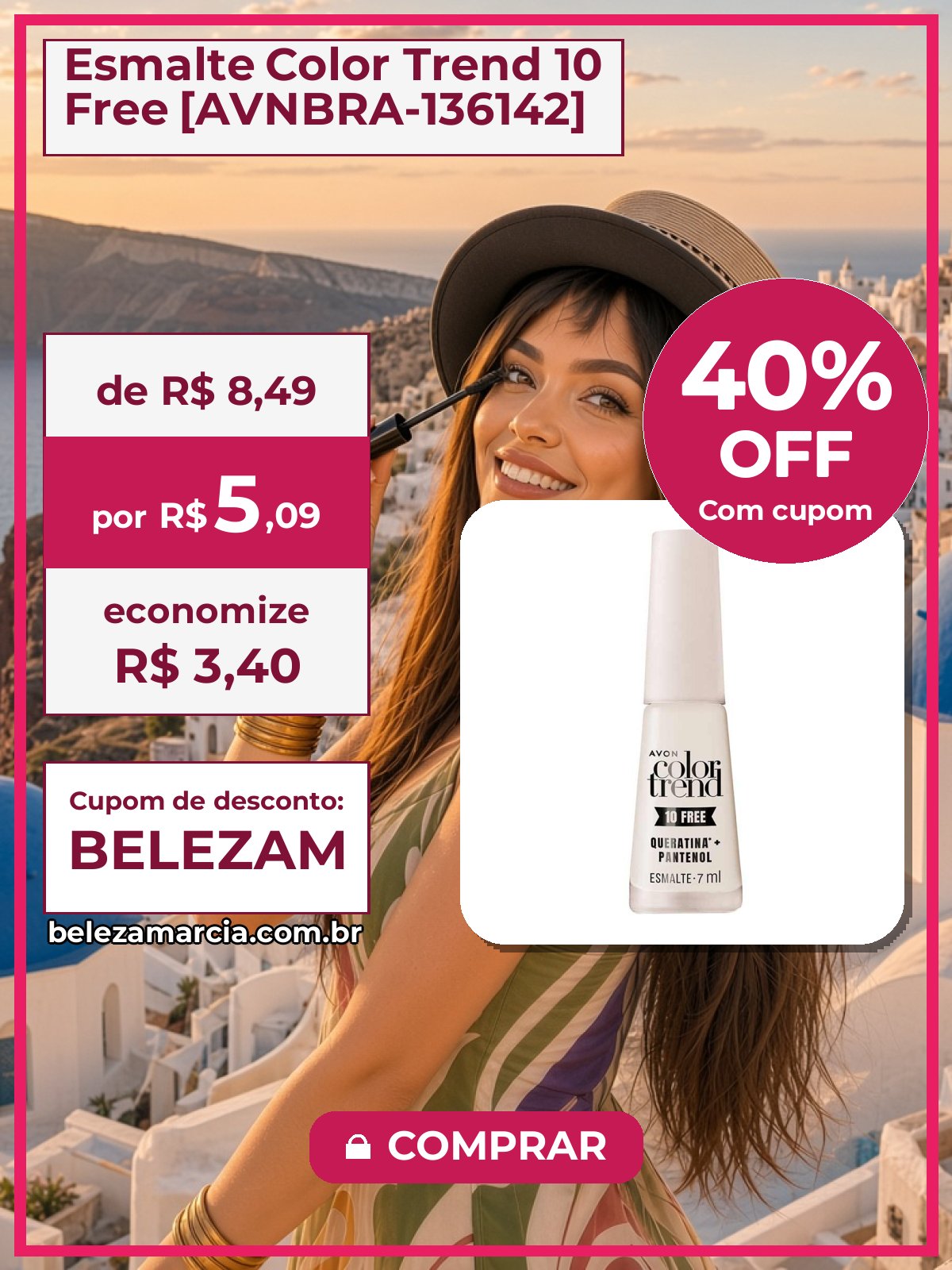 Esmalte Color Trend 10 Free [AVNBRA-136142]