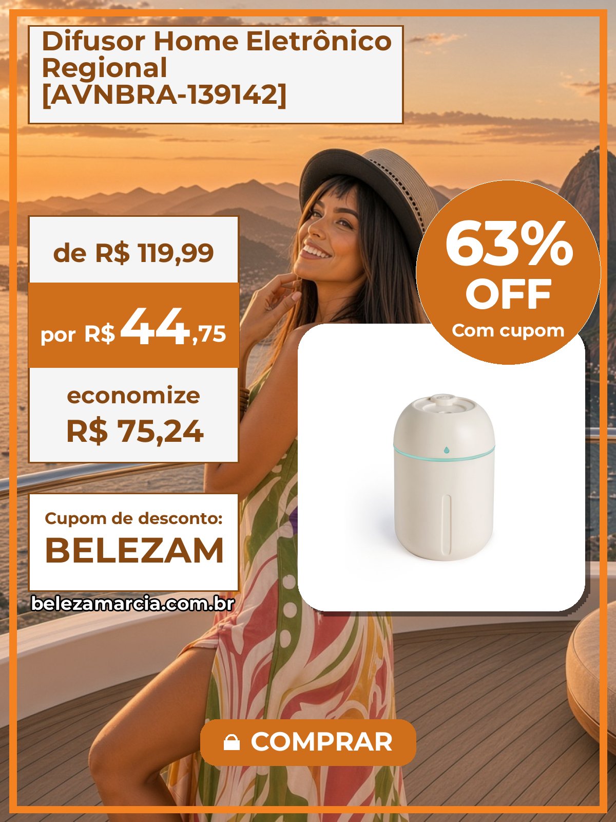 Difusor Home Eletrônico Regional [AVNBRA-139142]