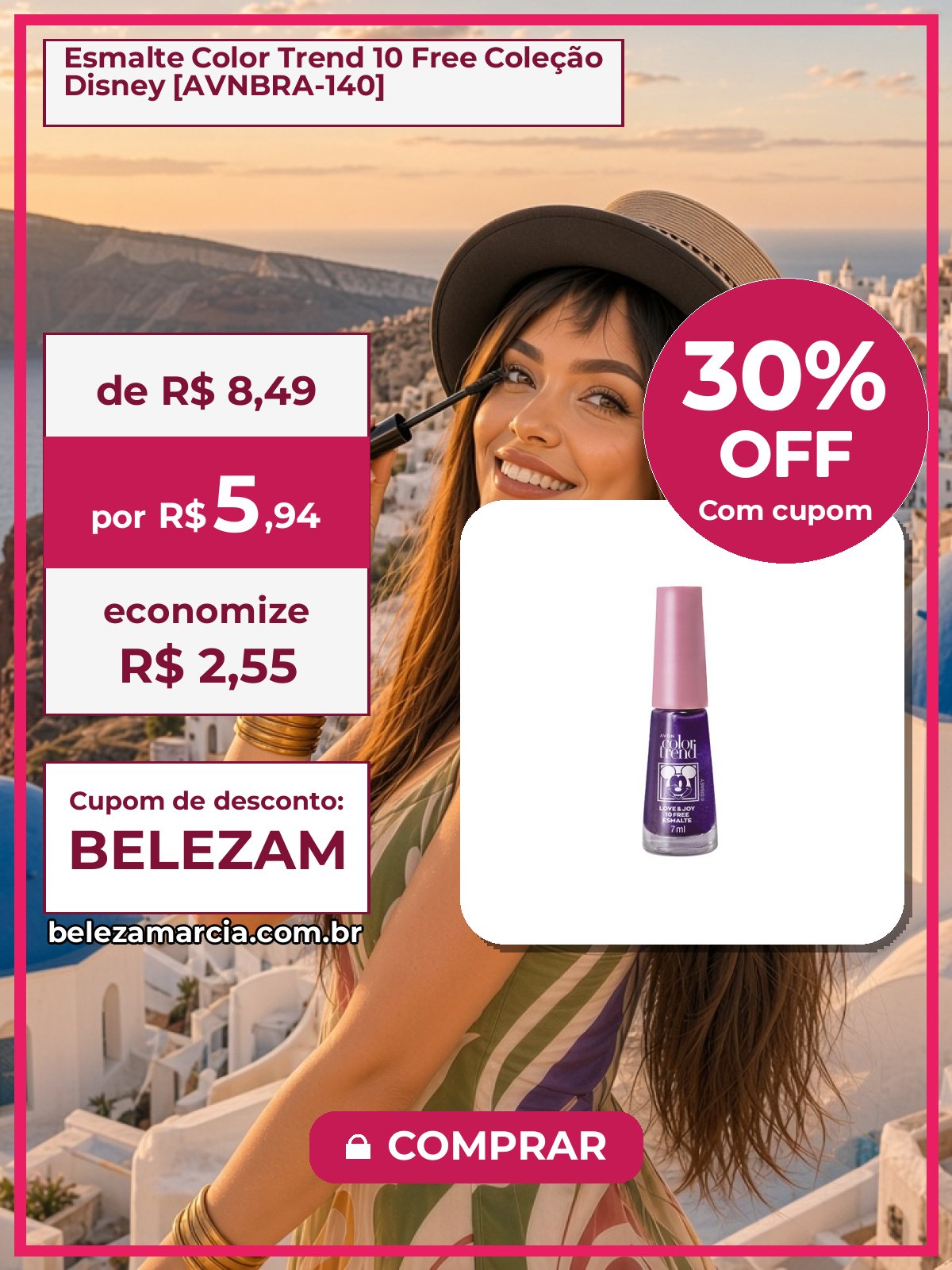 Esmalte Color Trend 10 Free Coleção Disney [AVNBRA-140]