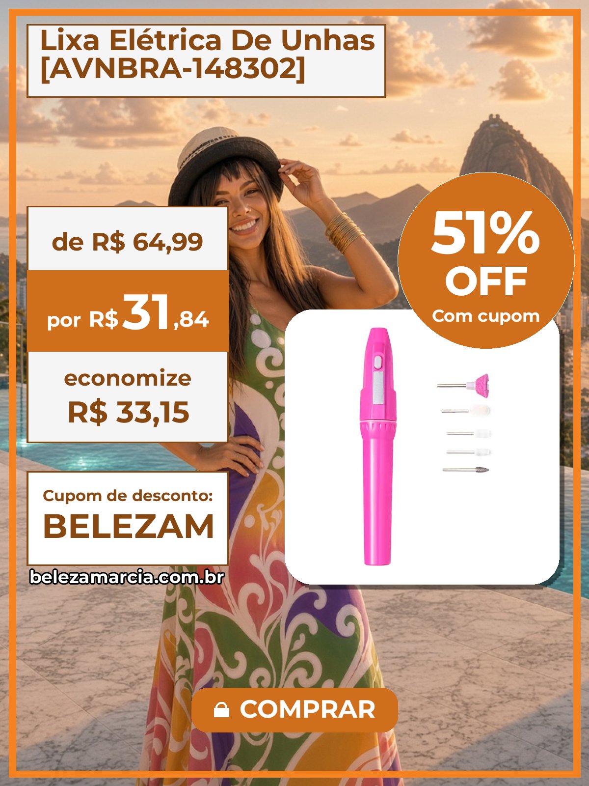 Lixa Elétrica De Unhas [AVNBRA-148302]