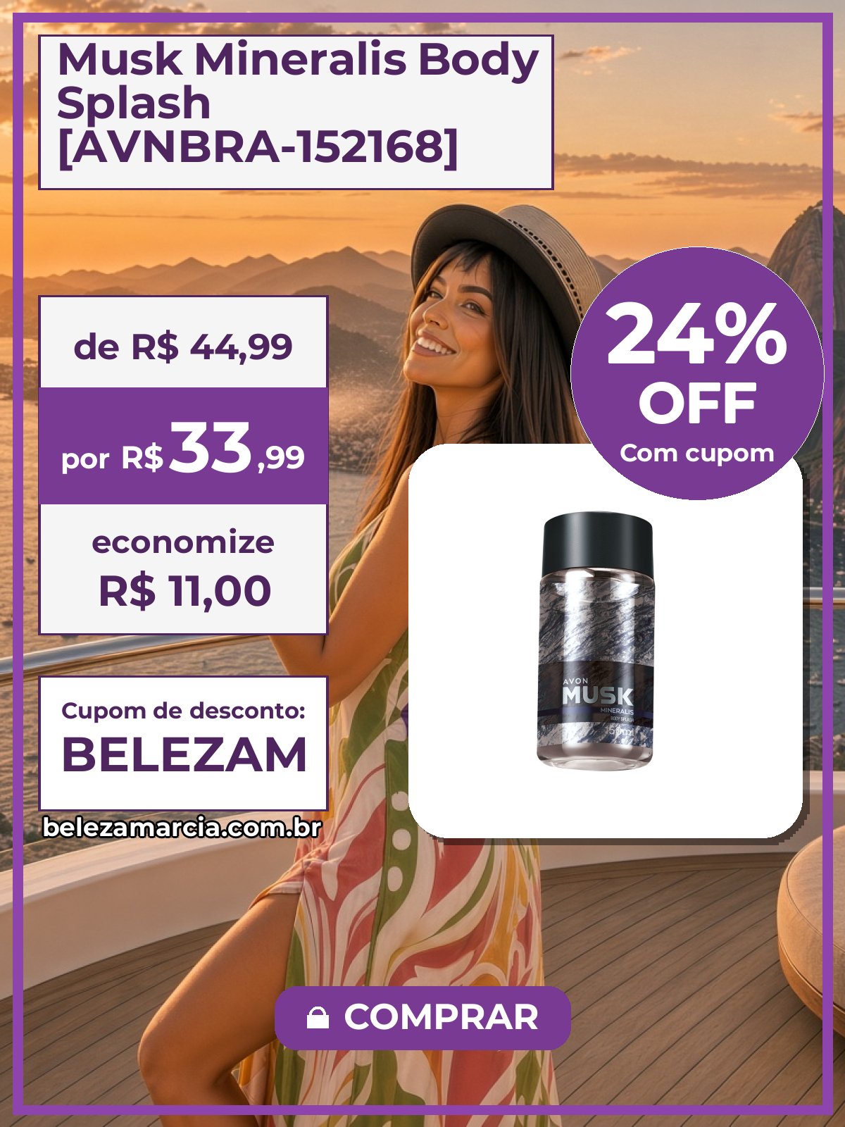 Musk Mineralis Body Splash [AVNBRA-152168]