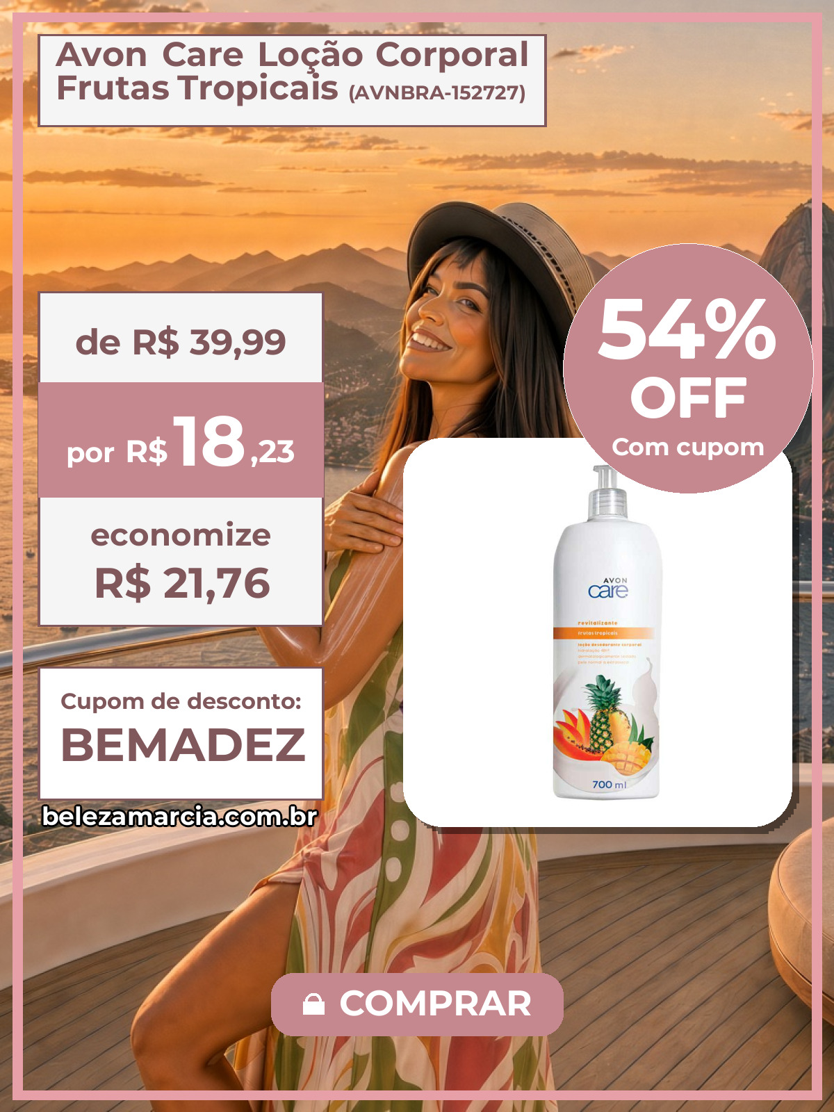 Avon Care Loção Corporal Frutas Tropicais