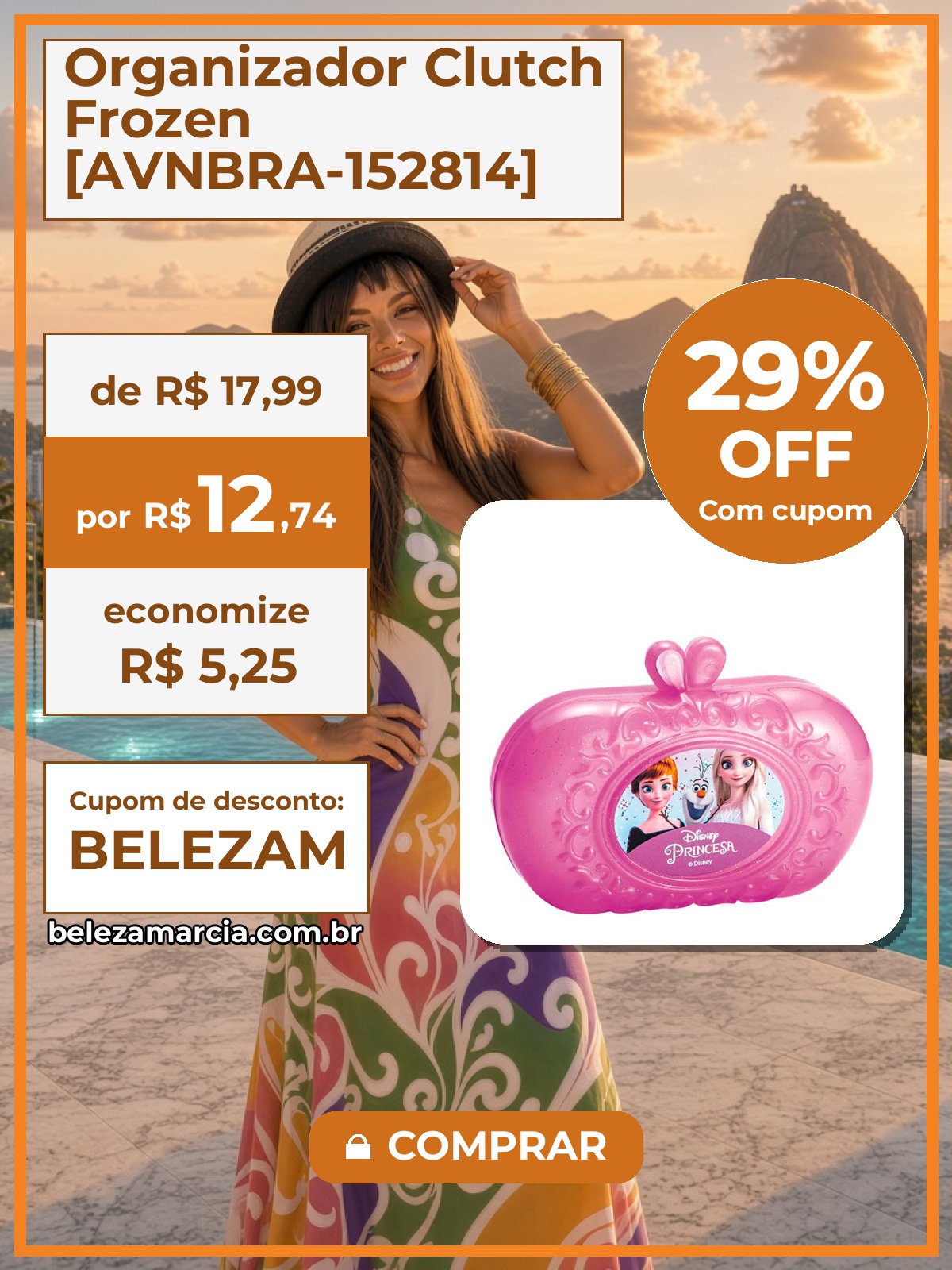 Organizador Clutch Frozen [AVNBRA-152814]