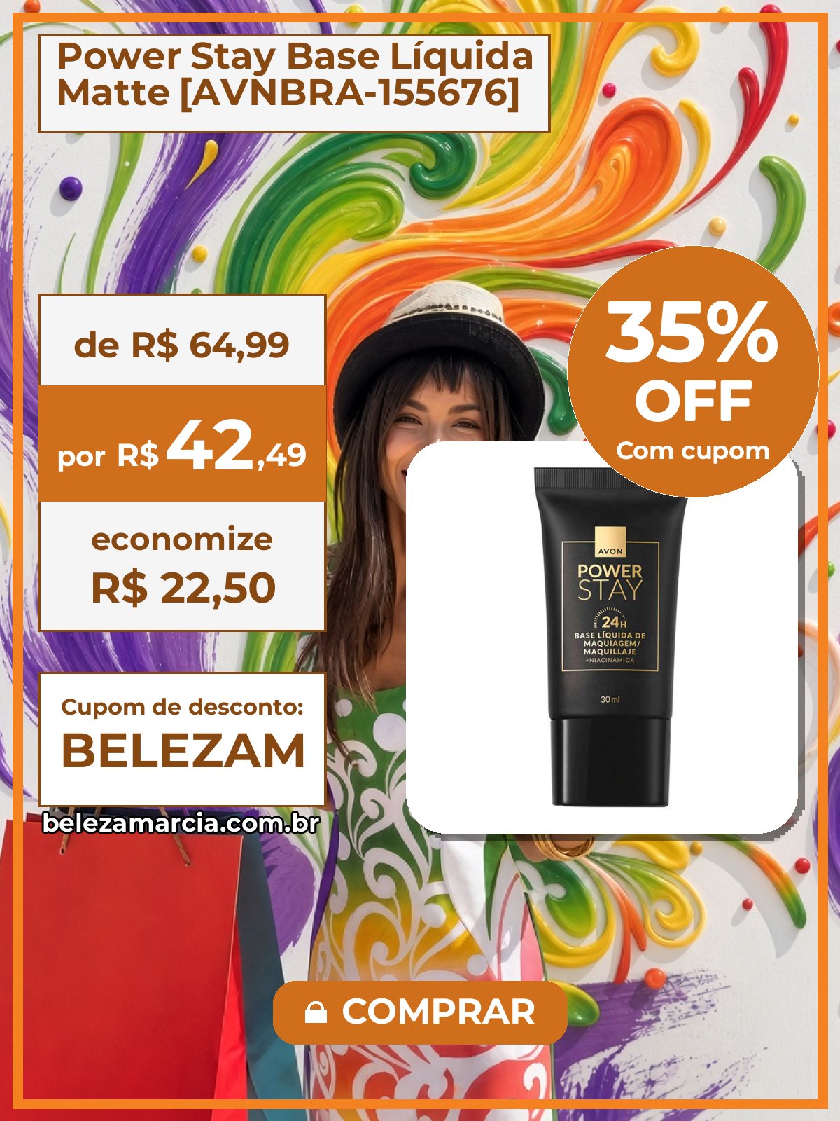 Power Stay Base Líquida Matte [AVNBRA-155676]