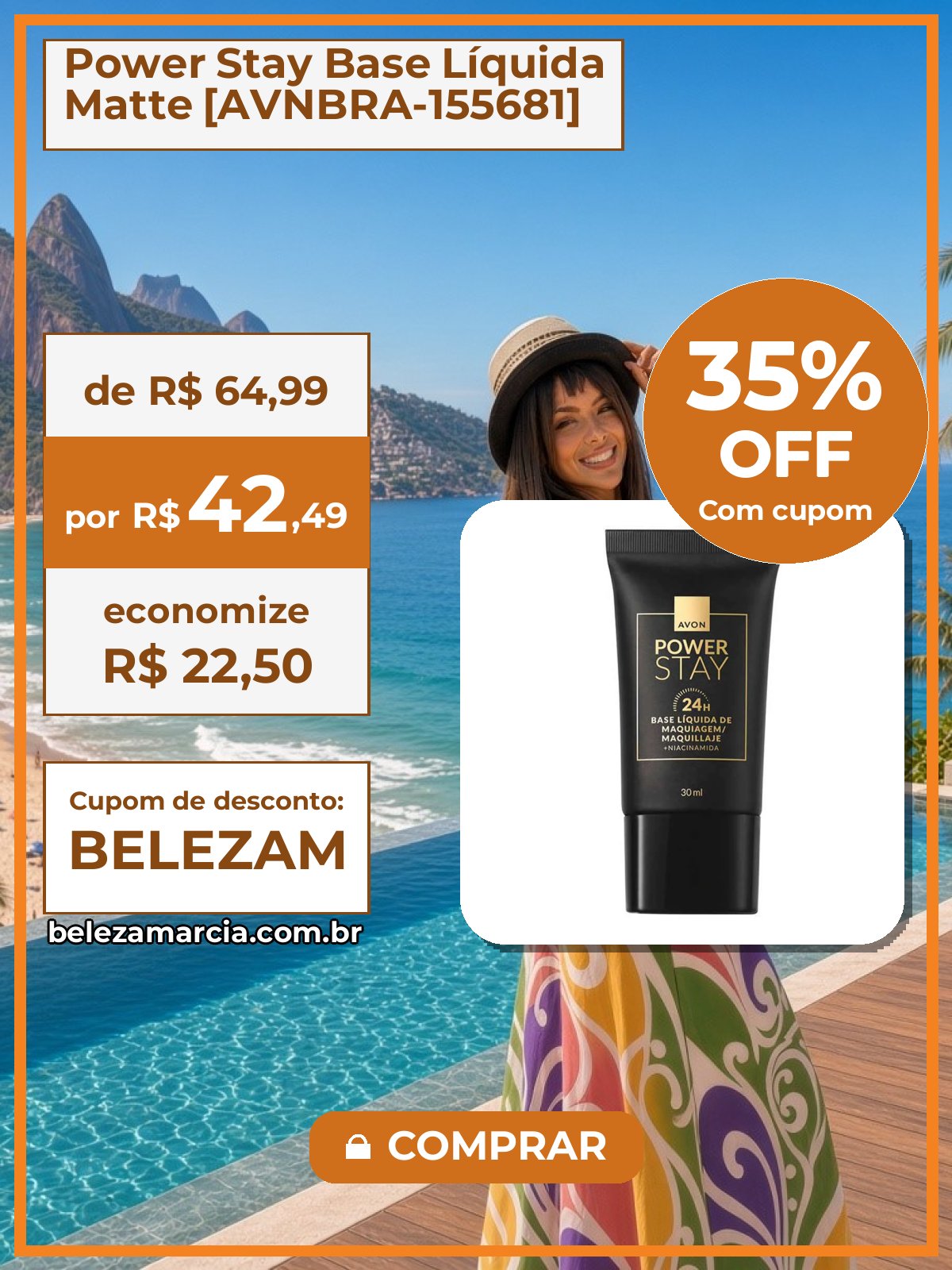 Power Stay Base Líquida Matte [AVNBRA-155681]