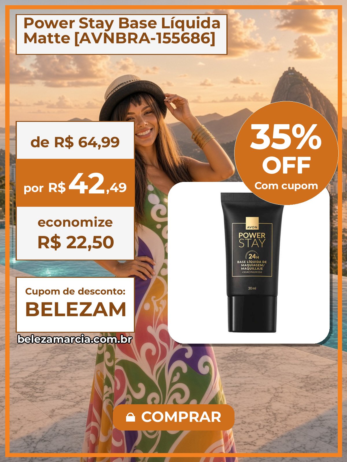 Power Stay Base Líquida Matte [AVNBRA-155686]