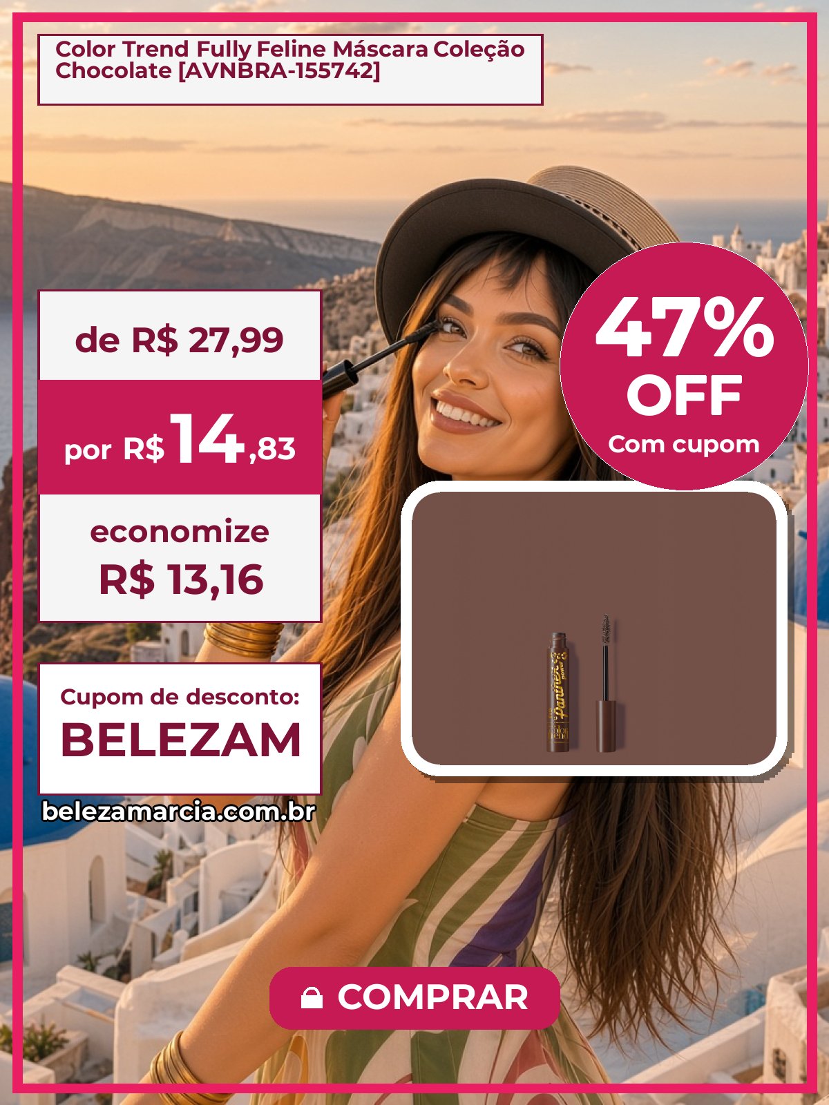 Color Trend Fully Feline Máscara Coleção Chocolate [AVNBRA-155742]