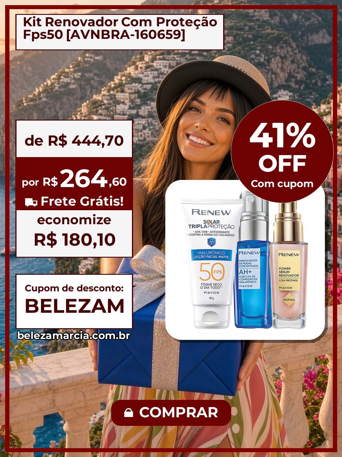 Kit Renovador Com Proteção Fps50 [AVNBRA-160659]