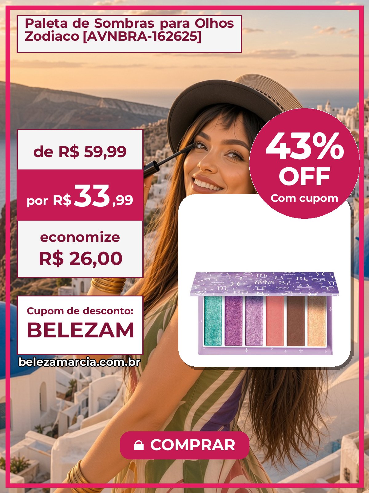 Paleta de Sombras para Olhos Zodiaco [AVNBRA-162625]