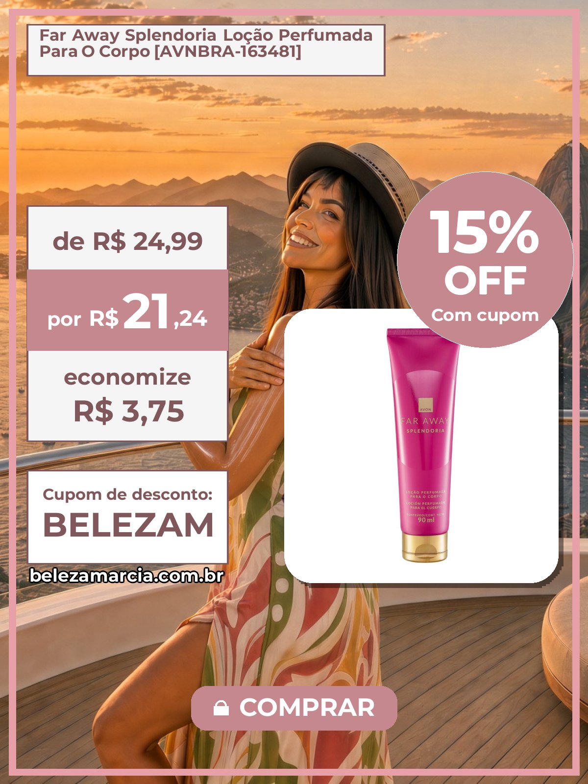 Far Away Splendoria Loção Perfumada Para O Corpo [AVNBRA-163481]