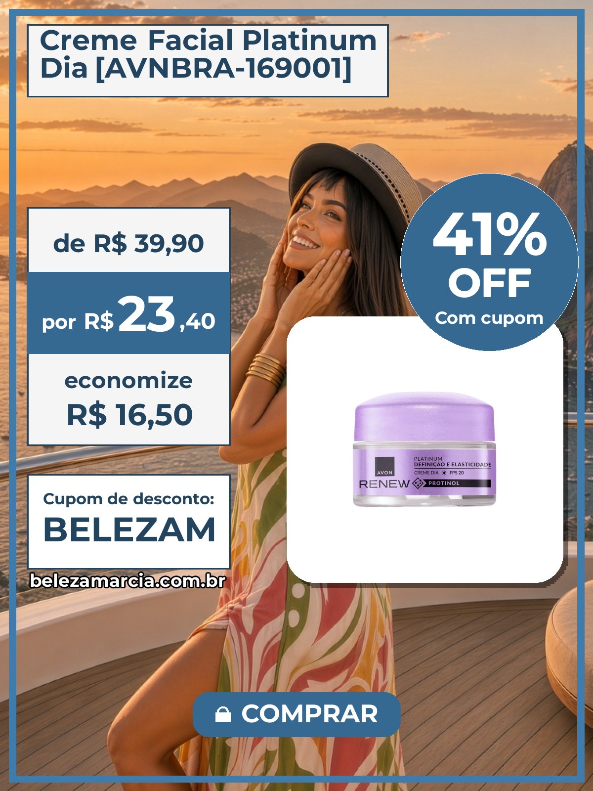 Creme Facial Platinum Dia [AVNBRA-169001]