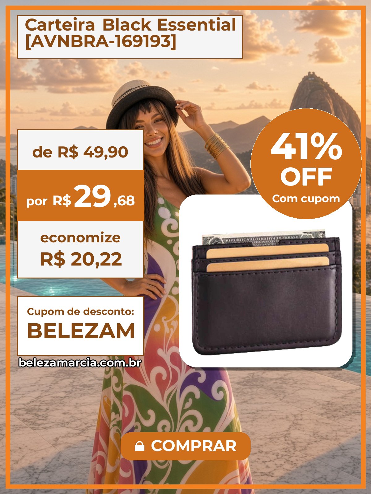 Carteira Black Essential [AVNBRA-169193]
