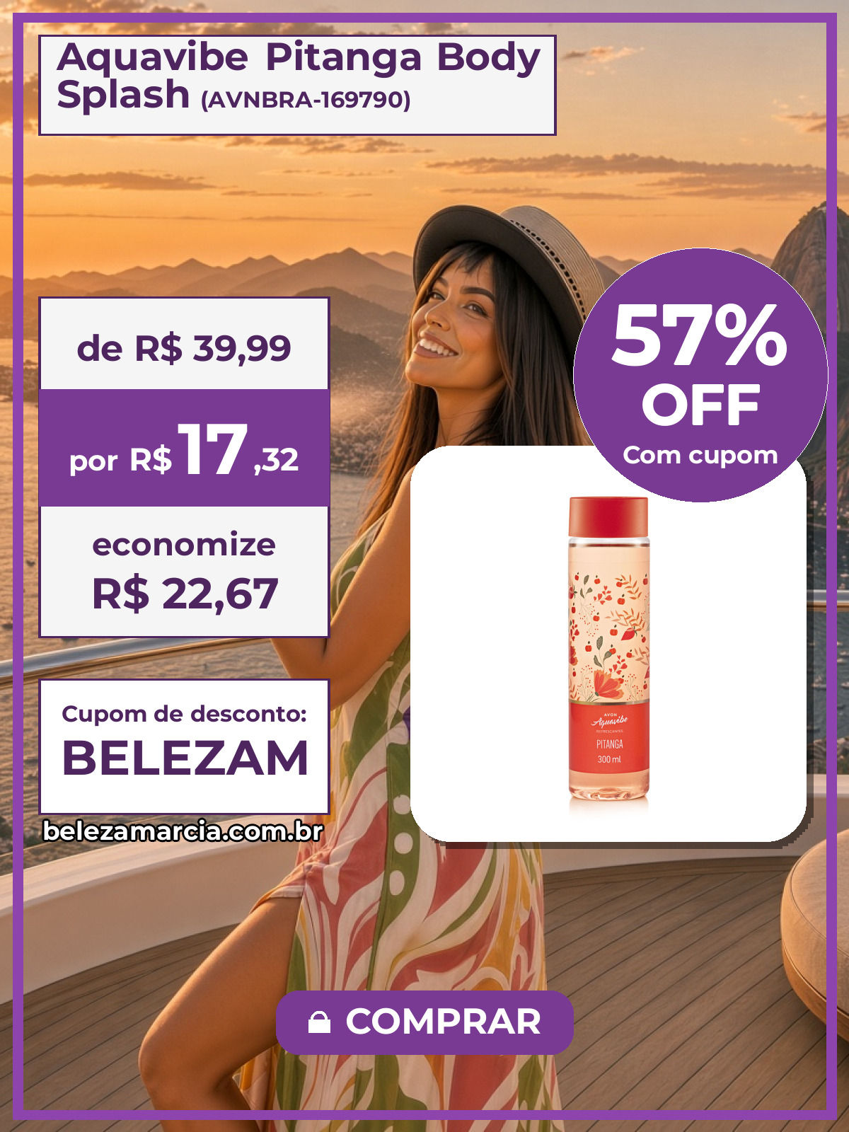 Aquavibe Pitanga Body Splash