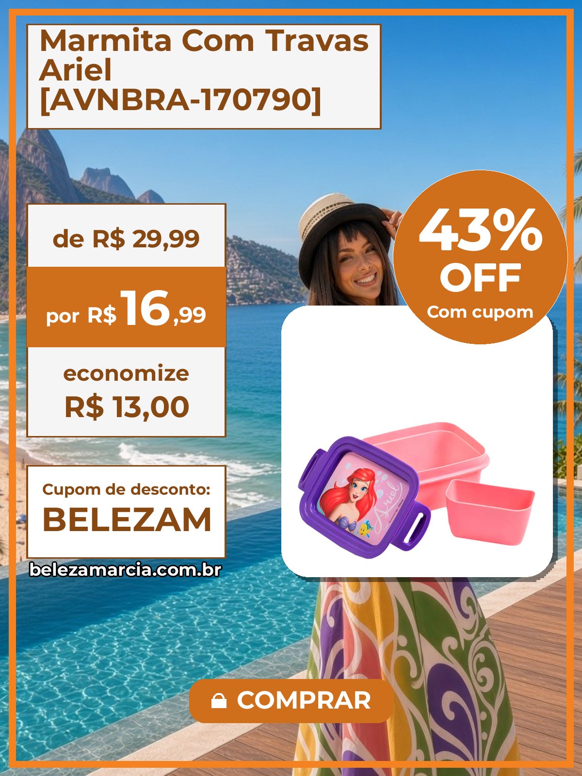 Marmita Com Travas Ariel [AVNBRA-170790]