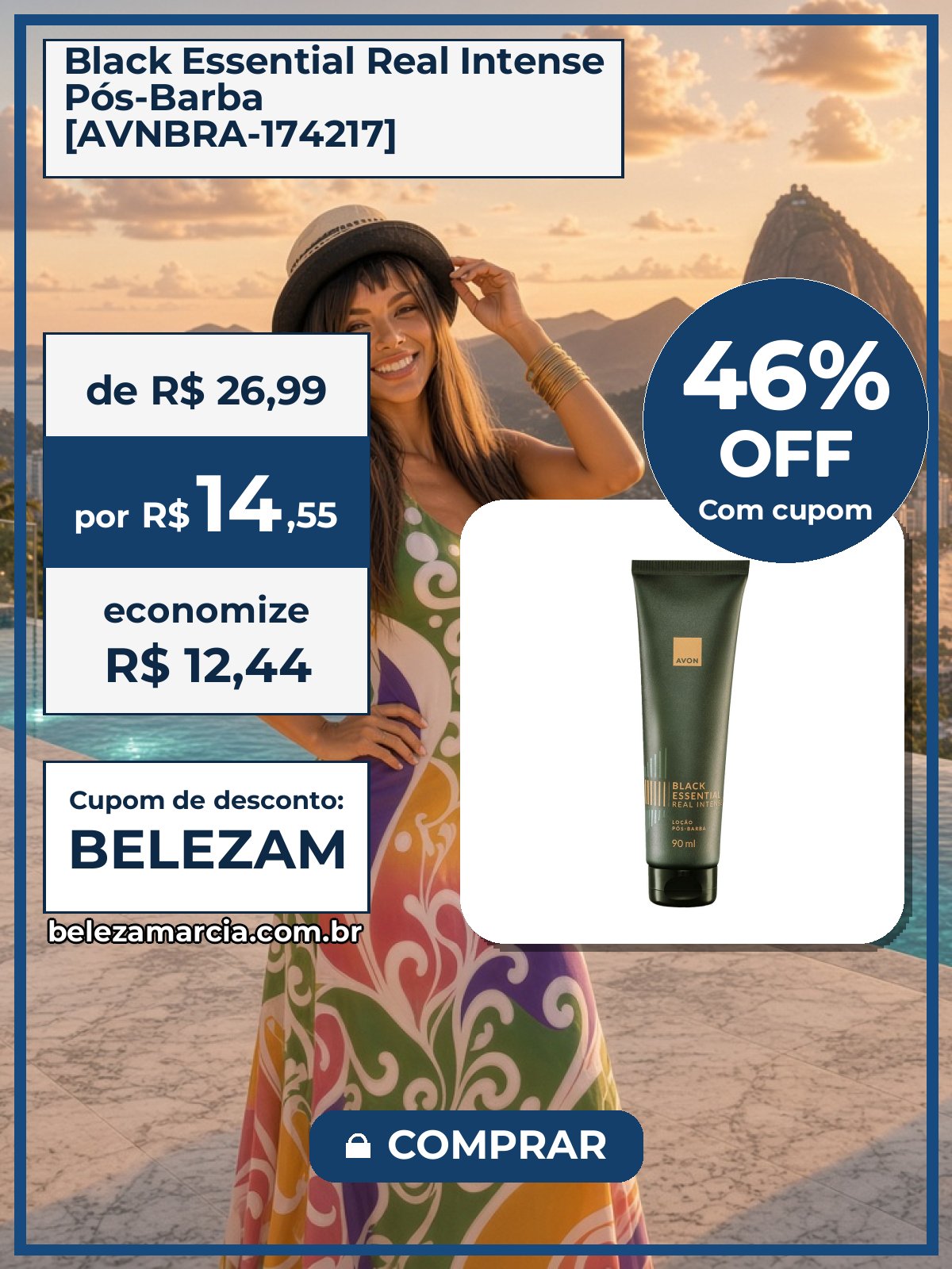 Black Essential Real Intense Pós-Barba [AVNBRA-174217]
