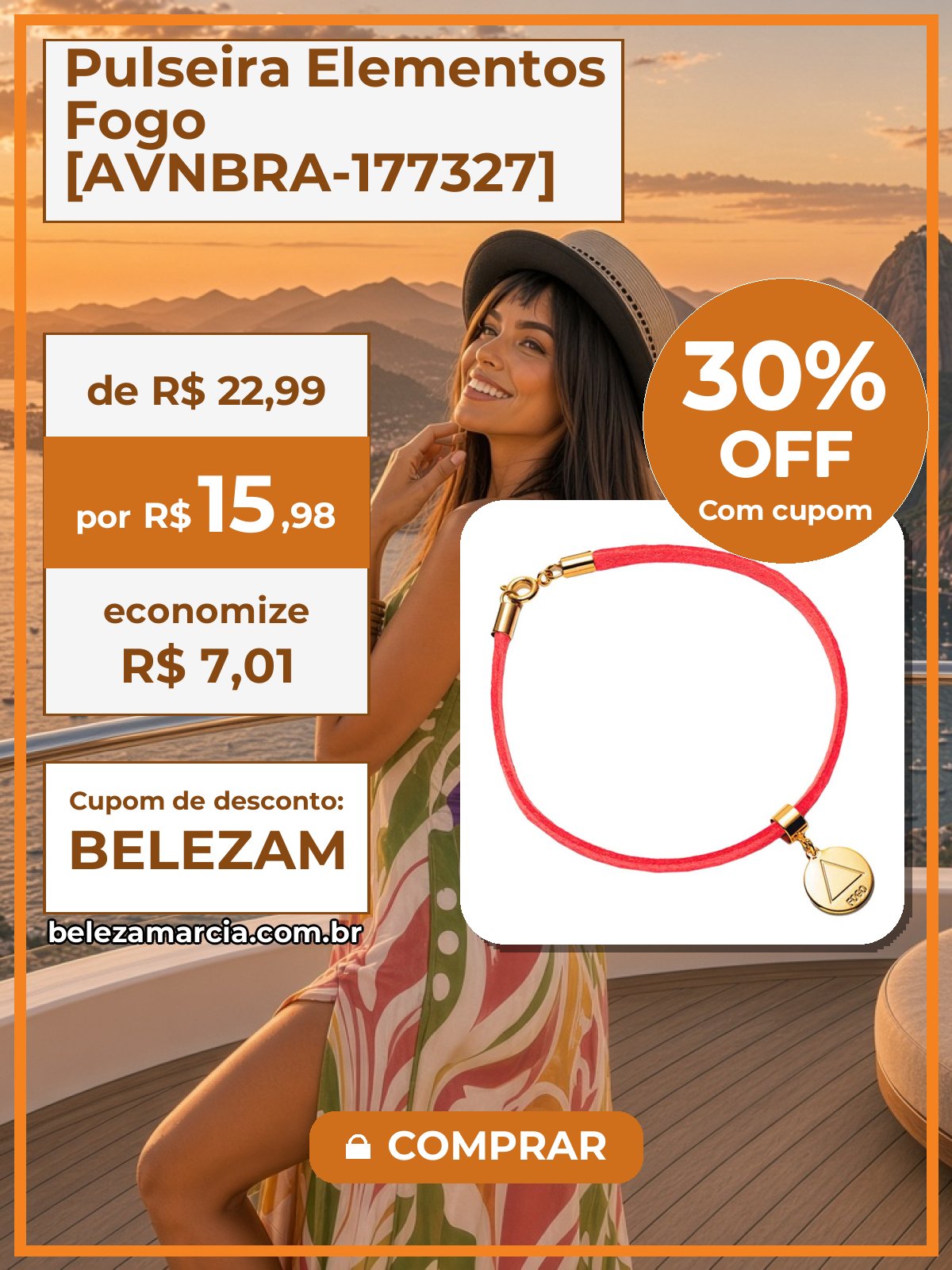 Pulseira Elementos Fogo [AVNBRA-177327]