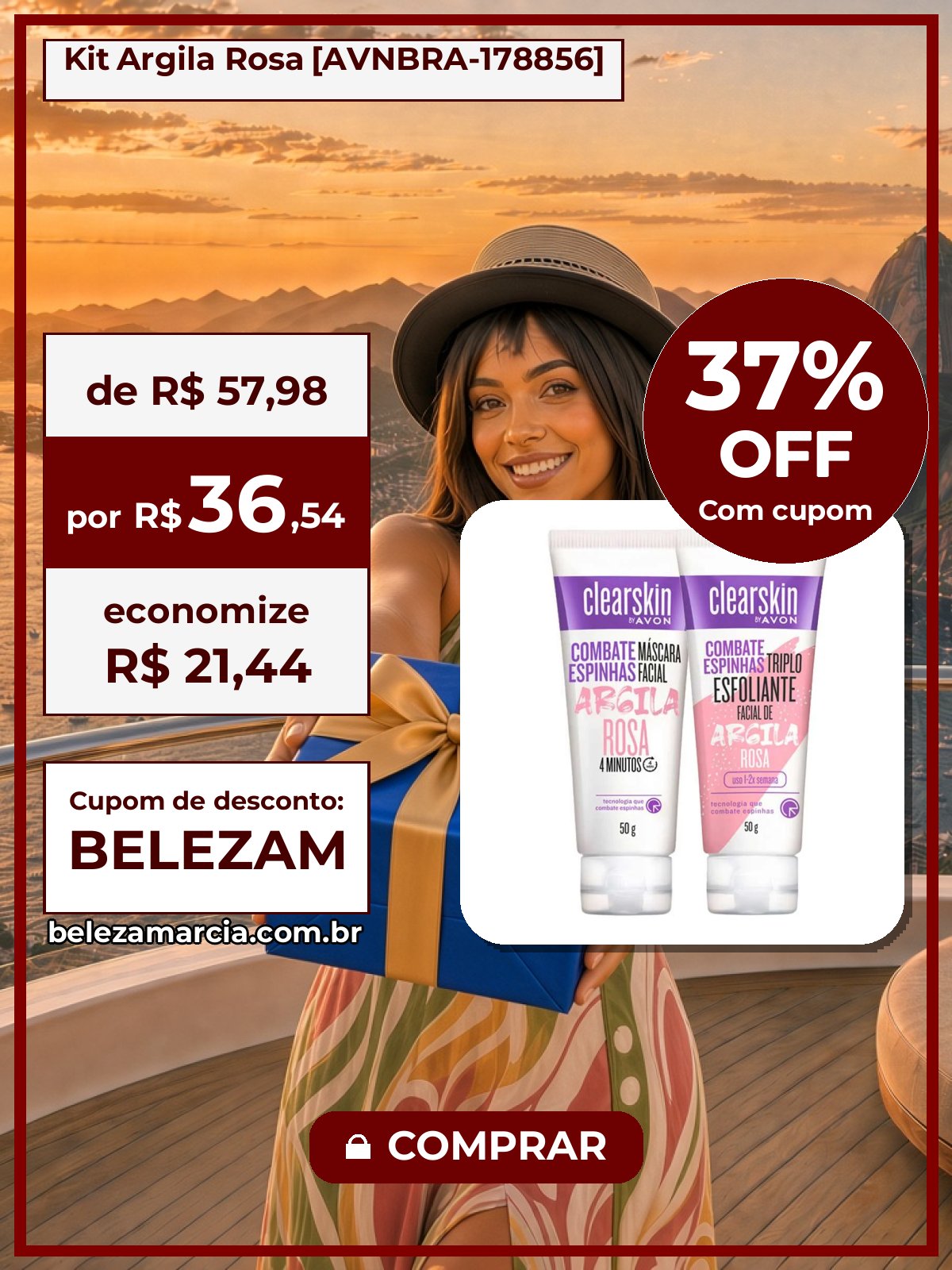 Kit Argila Rosa [AVNBRA-178856]